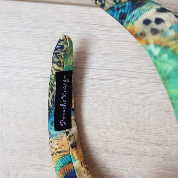 Patterned Satin Puffy Headband - Picture 3 of 4